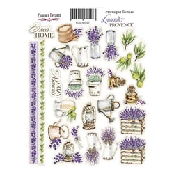 Planche de stickers couleur embelissement Fabrika Decoru LAVENDER PROVENCE 057
