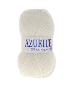 Pelote à tricoter AZURITE de Distrifil - Laissez votre créativité briller à petit prix ! - certifié Oeko-Tex 0211 Ecru