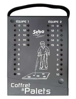 Coffret vide pour palets fonte, coloris gris - Sebo