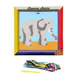 Kit canevas Grand éléphant 15 x 15 cm gros trous