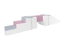 Passerelle 5 blocs blanc gris violet - Velinda