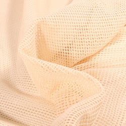 Tissu Filet Coton Petite maille  Naturel