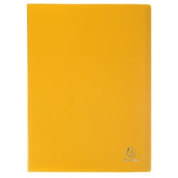 Protège-documents en polypropylène souple OPAK 120 vues - A4 - Jaune - x 8 - Exacompta