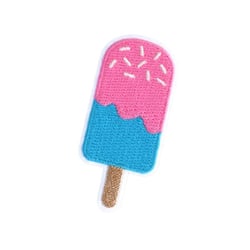 Ecusson glace  3cm x 7cm