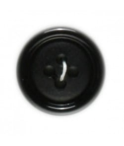 Carte de 3 boutons cerclés noirs 25mm - Distrifil Noir