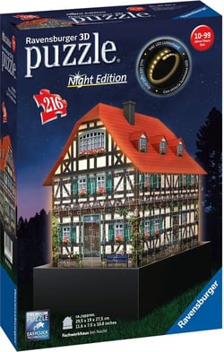Puzzle 3d - maison alsacienne night edition - 216 pièces