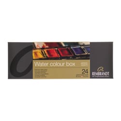 REMBRANDT AQUARELLE BOITE METAL 24 GODET