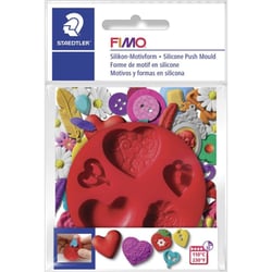 PUSH MOULD SILICONE COEURS / 8725 23