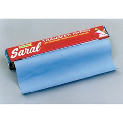 Papier transfert Saral 12 feuilles 45 x 61 cm Bleu