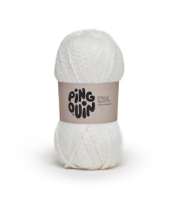 Fil à tricoter PINGO QUEEN - 100GR - Pingouin Neige Blanc