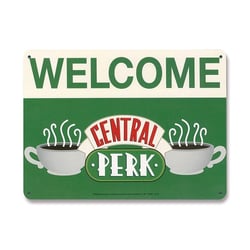 Friends - Panneau métal Central Perk Welcome 15 x 21 cm