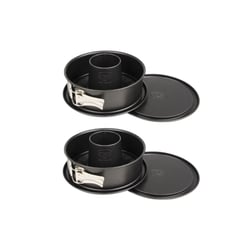 Ensemble de 2 Moules à manqué et à savarin à charnière acier 18 cm Dr. Oetker Tradition