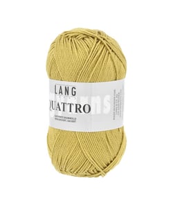 Fil à tricoter 100% coton QUATTRO - Lang Yarns 11 Vert