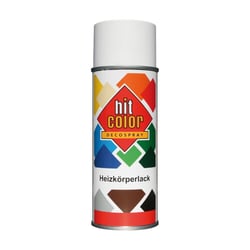 Spray de peinture - Pour radiateur - Blanc - Laqué - Résiste jusqu'à 80°C - Hit Color - 400ml