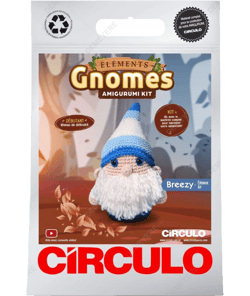 Kit Amigurumi Círculo – Gnome Élément “Air” : un kit débutant complet Bleu