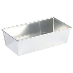 Moule à pain rectangulaire - fer blanc - 240 x 120 mm dim ext / 220 x 100 mm dim int - h70 mm