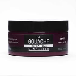 Gouache - Extra-fine - Magenta permanent - 680 - Sennelier - Pot de 100ml - Beaux-arts