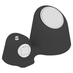 Avizar Support Bureau MagSafe, Apple Watch et AirPods Station d'accueil 3 en 1 Noir