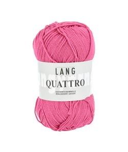 Fil à tricoter 100% coton QUATTRO - Lang Yarns 65 Rose