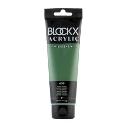 Peinture acrylique - Vert oxyde - 635 - BLOCKX Artist - Qualité beaux-arts - Tube 120ml