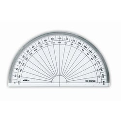 Graphoplex - Rapporteur 1/2 cercle grades Ø 13 cm