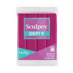 Pâte III bordeaux - 57 gr - Sculpey
