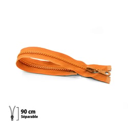 Fermeture éclair Z54 - moulée 6mm Séparable - 90 cm