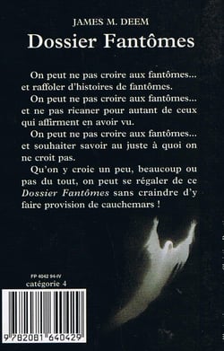 Dossier fantomes - - science-fiction/fantastique, des 11/12 ans