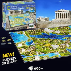 Puzzle 4D 650 pièces - Grèce Antique - National Geographic