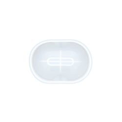 Moule en silicone 12 cm x 8,5 cm - Porte-savon ovale