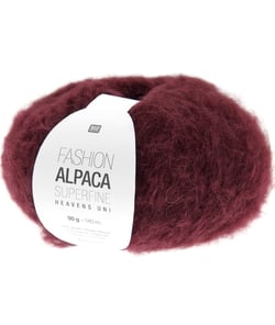 Fil de laine à tricoter Fashion Alpaca Superfine Heavens Uni - Rico Design 04 bordeaux