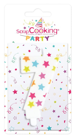 Bougie d'anniversaire numéro 7