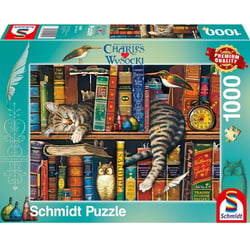 Puzzle Frédéric le chat lettré 1000 pcs - Schmidt Spiele