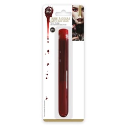Tube à essai avec liquide rouge - Imitation hémoglobine - 28ml