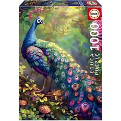 Puzzle 2D 1000 pièces - Jardin de Paons - EDUCA