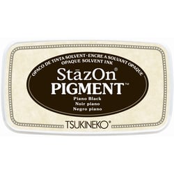 Encreur StazOn Pigment - Piano Black - 7,6 x 3,5 cm - Tsukineko