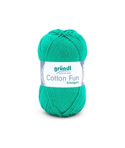 Fil à tricoter COTTON FUN - Gründl - certifié Oeko-Tex 26 Vert
