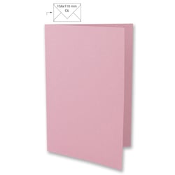 Carte A6, HD, uni, FSC Mix Credit, rosé, 210x148mm, 220g / m², 5 pces