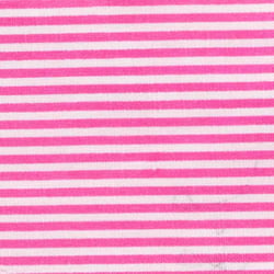Coupon de tissu en coton Rayures fuchsia 55 cm