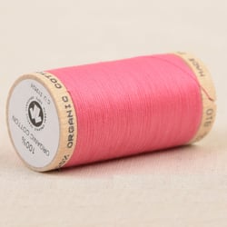 Bobine de fil 100% coton bio 275m rose bonbon