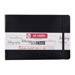 Carnet à croquis/notes - format A5 (21x14,8 cm) - 80 feuilles - 80g - noir - Royal Talens