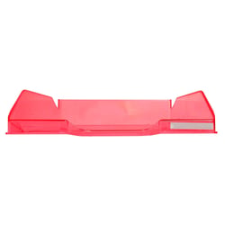 Corbeille à courrier Combo Midi transparent - Rouge carmin brillant - x 6 - Exacompta