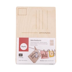 Carte postale en bois