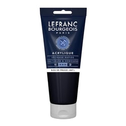 Peinture acrylique - Bleu de Prusse - 881 - Fine - Lefranc Bourgeois - Tube 200ml