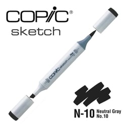 Copic - Marqueur à l'alcool Copic Sketch N10 Neutral Gray No.10