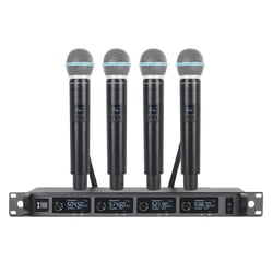 Système Microphone Sans Fil UHF 4 Canaux Pour Événements Et Concerts YONIS