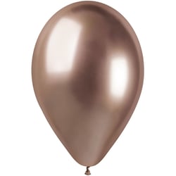 5 Ballons Rose Gold Chromé Ø33cm