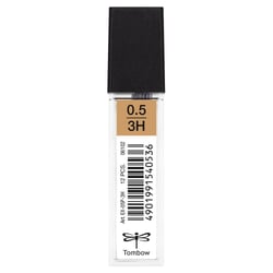 Mine de rechange pour porte-mine TOMBOW - 0,5 mm - Dureté 3H - Lot de 12