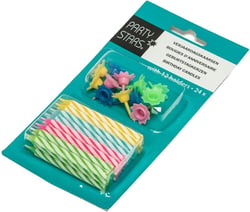 Bougies d anniversaire party pro - PartyPro - Aqua