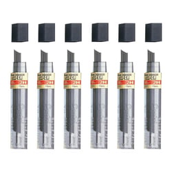 Mine de rechange Pentel Hi-Polymer Super - 0,5 mm - 2H - Lot de 6 étuis de 12 mines